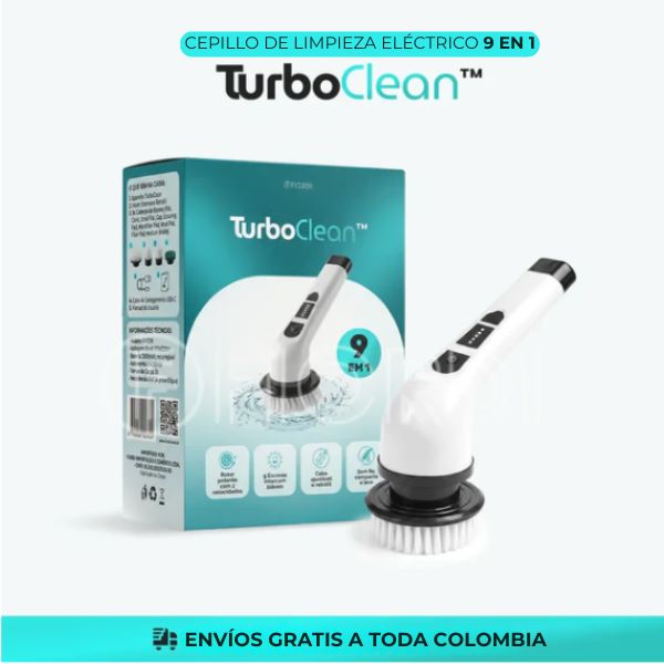 Turbo Cepillo de Limpieza Eléctrico 9 en 1