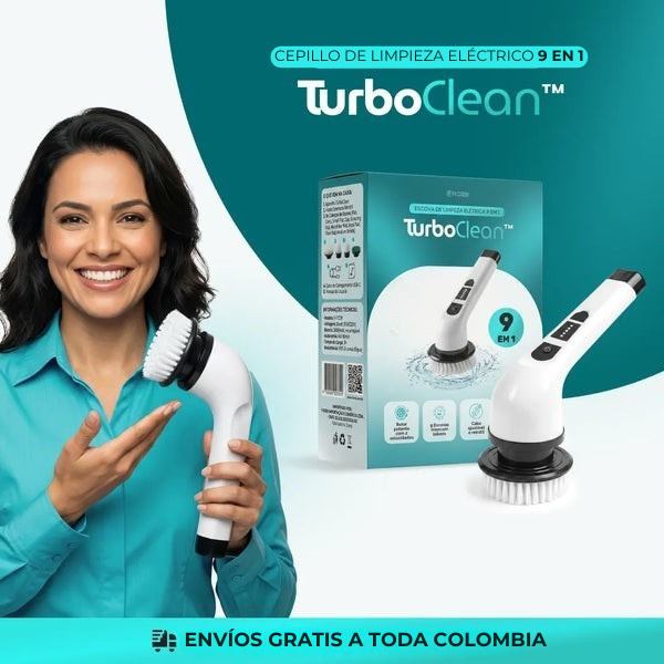 Turbo Cepillo de Limpieza Eléctrico 9 en 1