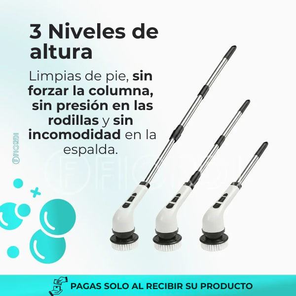 Turbo Cepillo de Limpieza Eléctrico 9 en 1